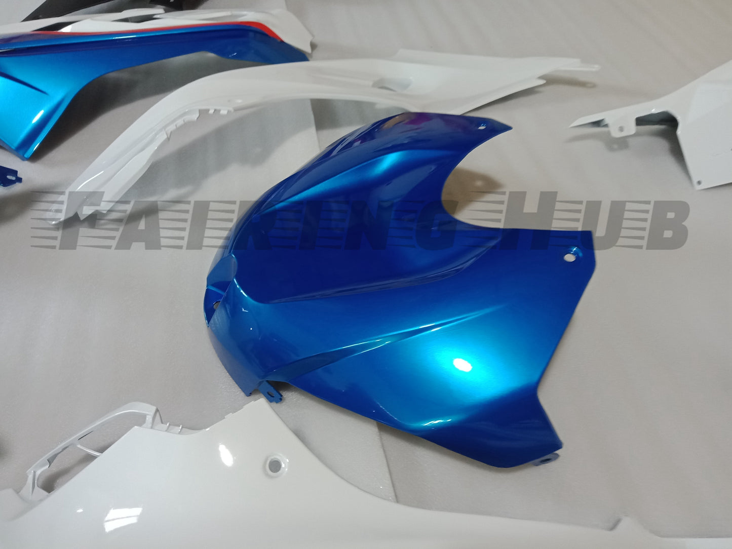 WHITE BLUE FAIRING KIT FOR BMW S1000RR 2015-2018