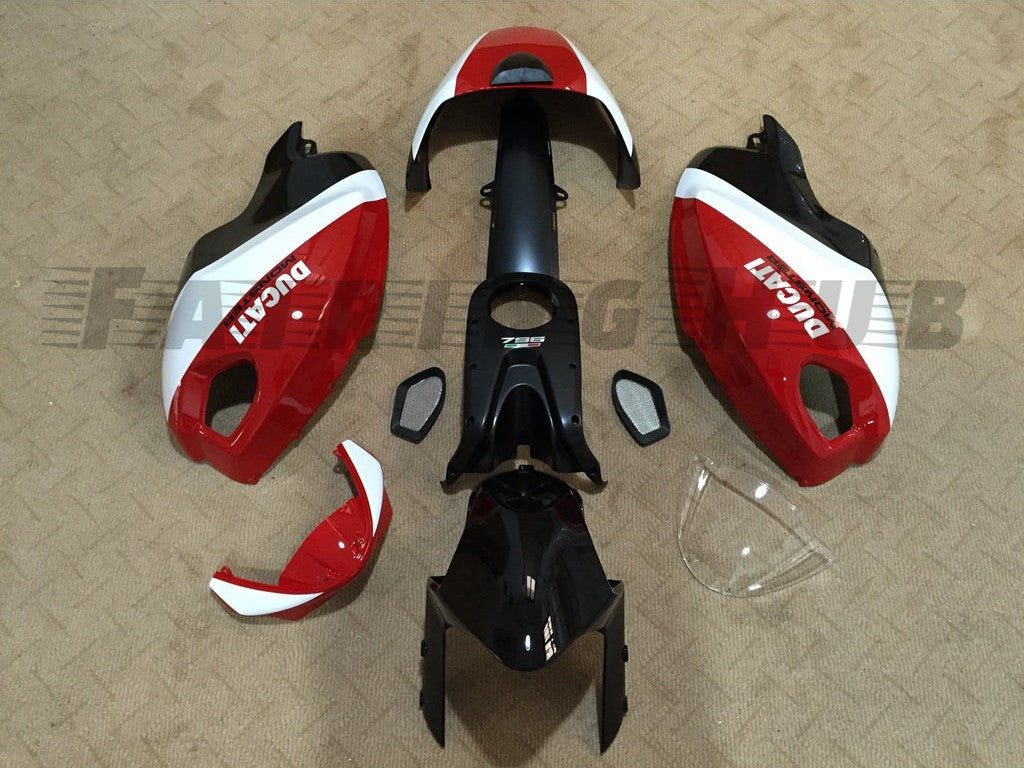 Red Black White Fairing Kit for Ducati Monster 696/796/1100