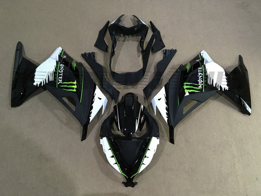 BLACK FAIRING KIT FOR KAWASAKI NINJA 300 2013-2021