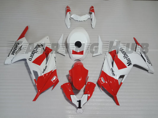 RED WHITE FAIRING KIT FOR KAWASAKI NINJA 300 2013-2021