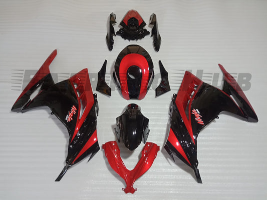 BLACK FAIRING KIT FOR KAWASAKI NINJA 300 2013-2021