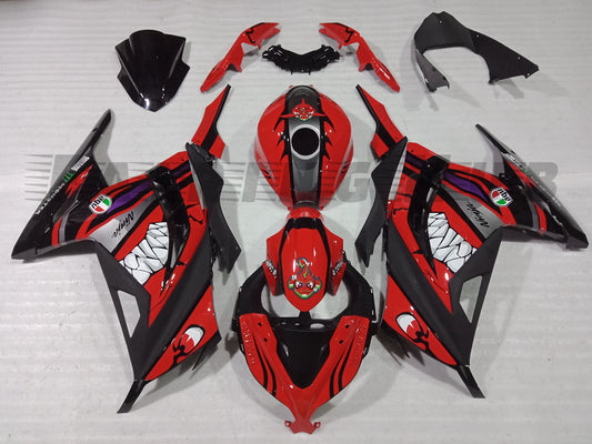 RED SHARK DESIGN FAIRING KIT FOR KAWASAKI NINJA 300 2013-2021