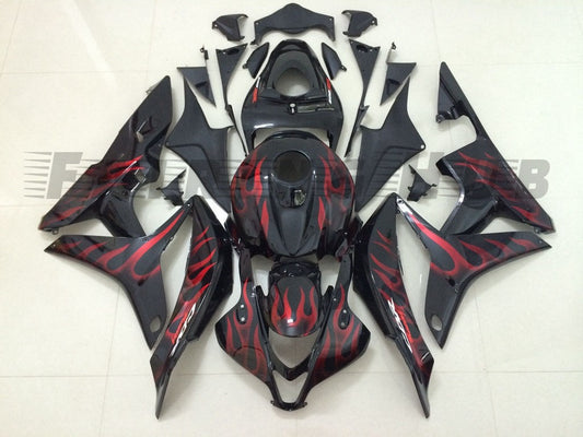 BLACK FAIRING KIT FOR HONDA CBR600RR F5 2007-2008