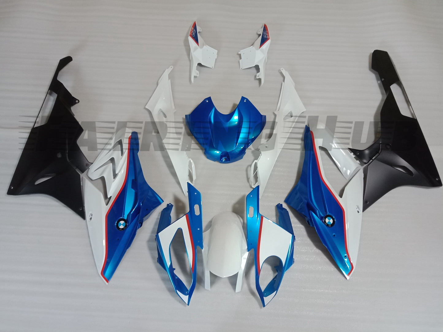 WHITE BLUE FAIRING KIT FOR BMW S1000RR 2015-2018