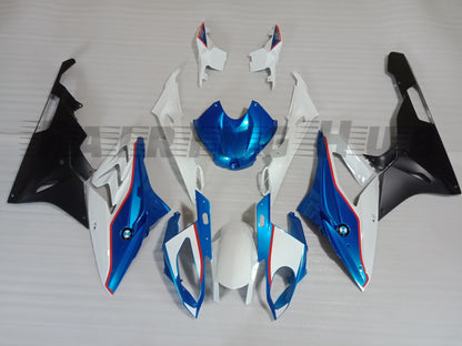 WHITE BLUE FAIRING KIT FOR BMW S1000RR 2015-2018