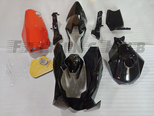 BLACK RED FIBERGLASS RACE FAIRING KIT FOR KTM RC8
