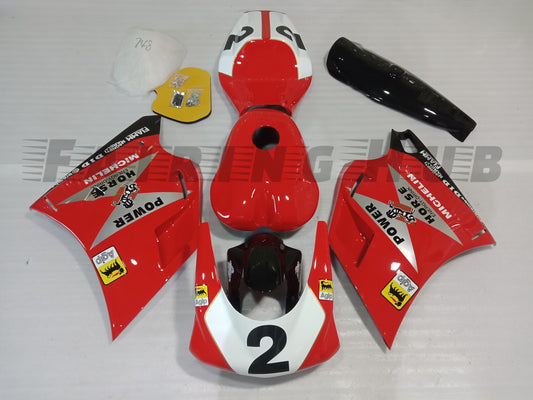 RED FIBERGLASS RACE FAIRING KIT FOR DUCATI 748 916 996 998