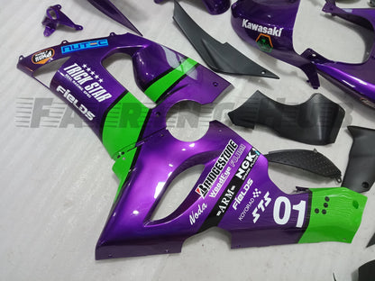 PURPLE FAIRING KIT FOR KAWASAKI ZX-6R 2005-2006