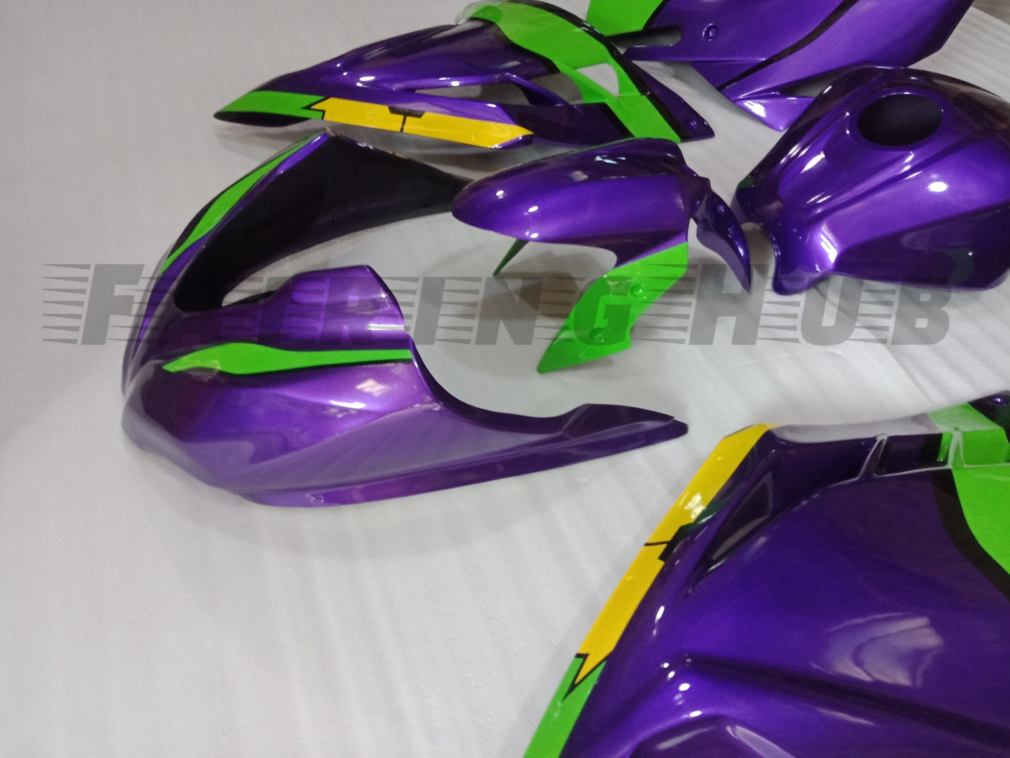 PURPLE FIBERGLASS RACE FAIRING KIT FOR KAWASAKI NINJA 300