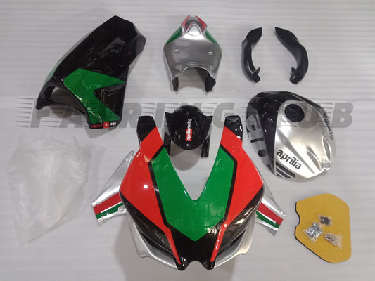 2009 - 2016 Green Red RSV4 Fiberglass Race Fairing 07