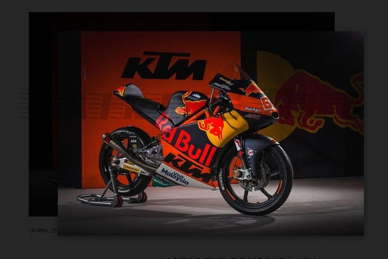 REDBULL DESIGN FIBERGLASS RACE FAIRING KIT FOR KTM RC390