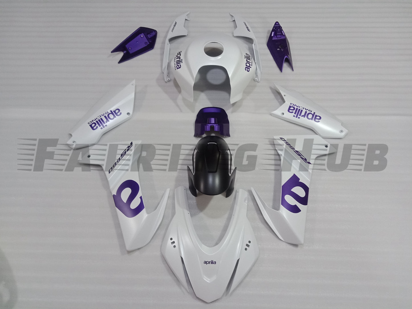 Aprilia RS 660 White Purple Fairing Kit
