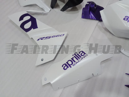 Aprilia RS 660 White Purple Fairing Kit