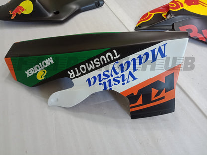 REDBULL DESIGN FIBERGLASS RACE FAIRING KIT FOR KTM RC390