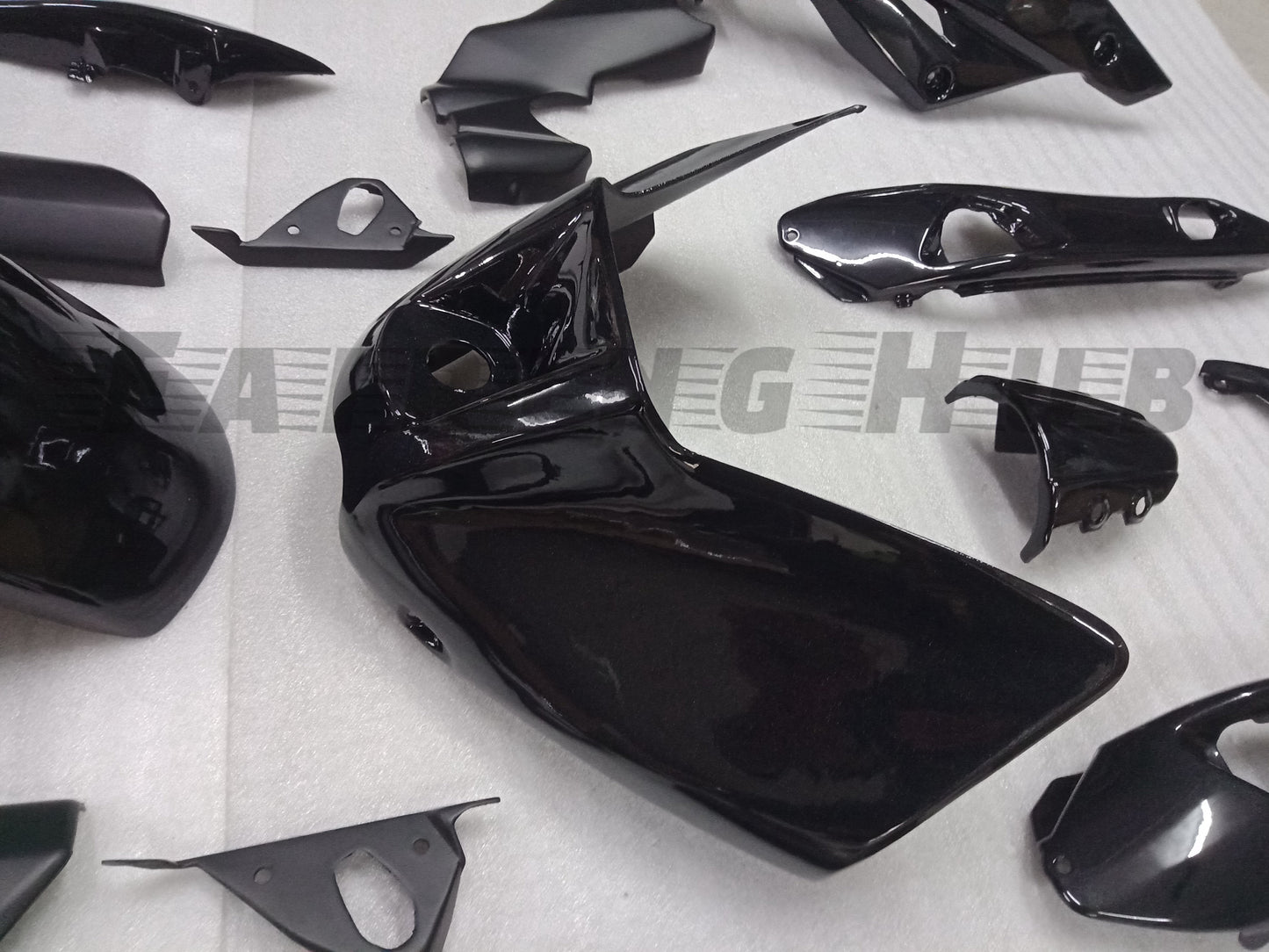BLACK FAIRING KIT FOR KAWASAKI ER6N 2010-2015