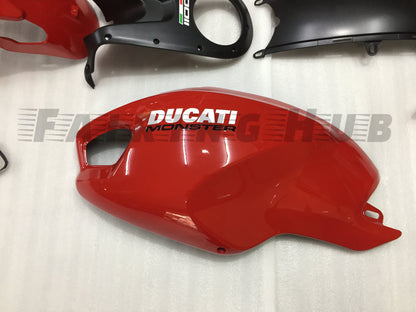 ALL RED FAIRING KIT FOR DUCATI MONSTER 696 796 1100
