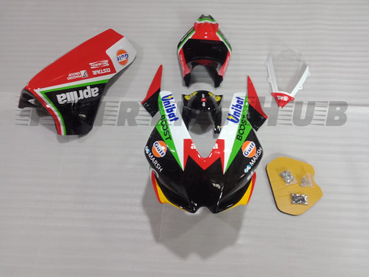 Black Fiberglass 2009 - 2016 Race Fairing Kit For Aprilia RSV4 - 05